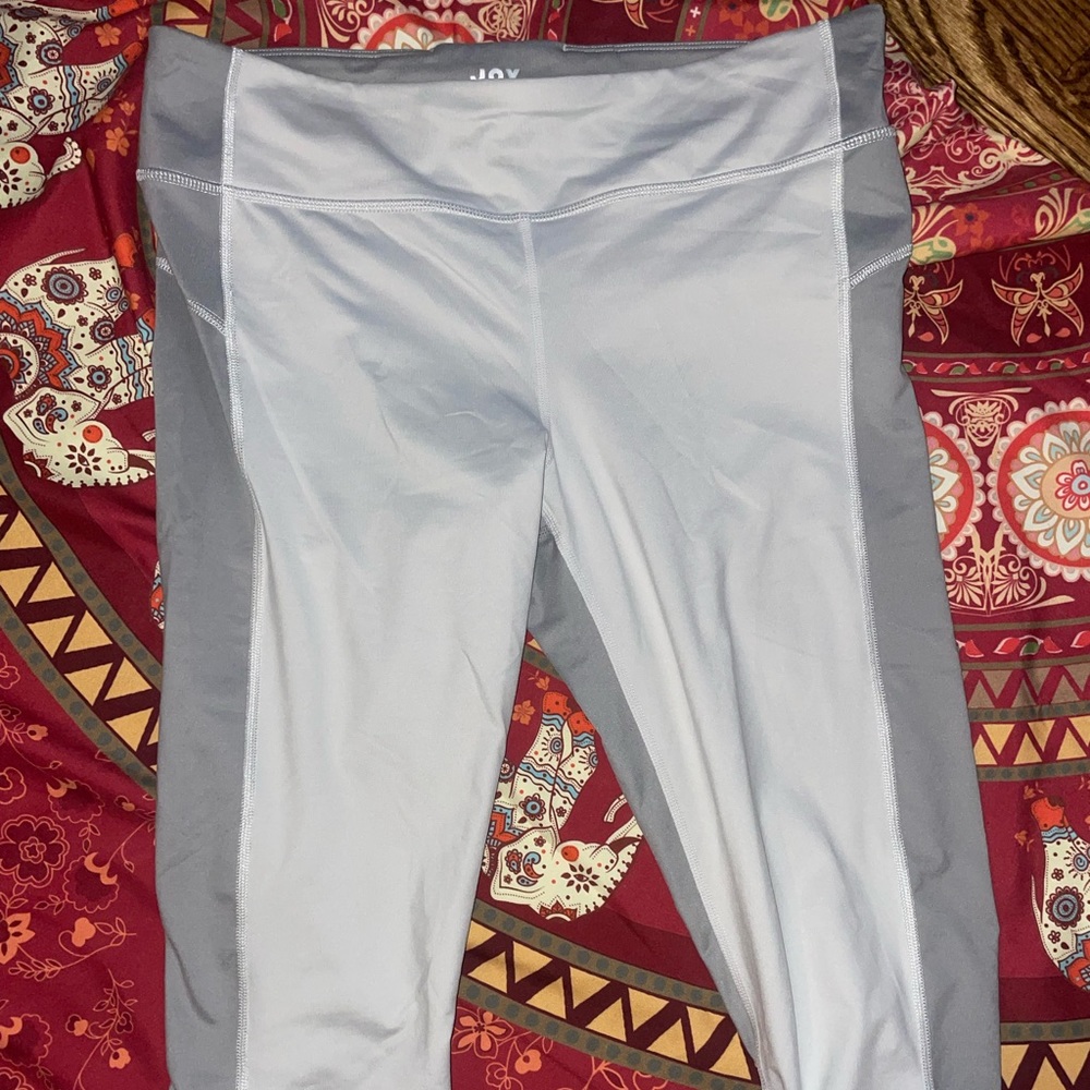 JoyLab Workout Leggings Capri Gray Large